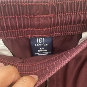 George Burgundy Trousers